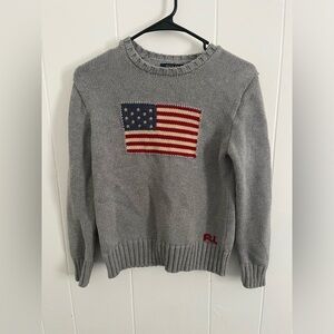 Polo Ralph Lauren iconic flag sweater kids 14/16
